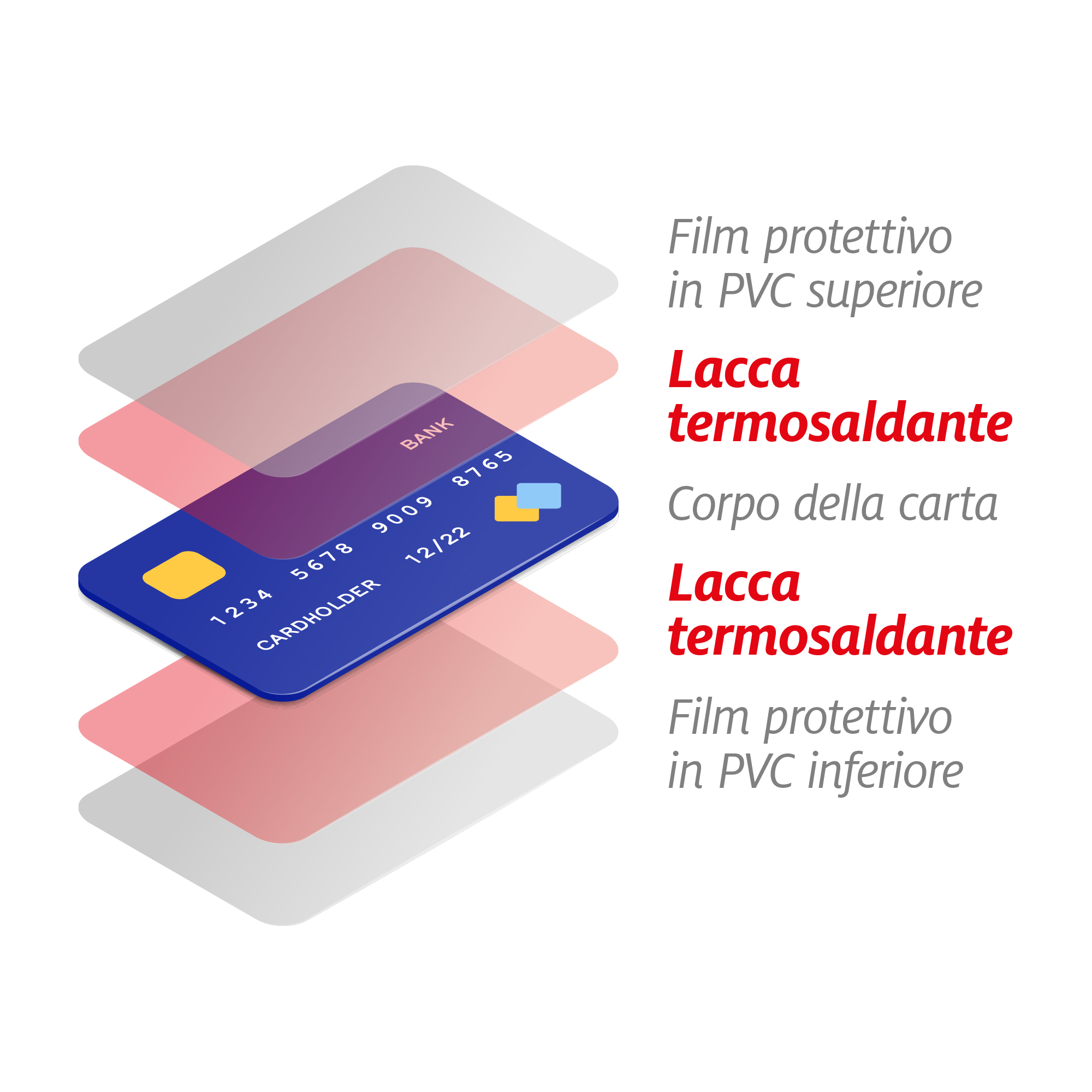 com'è fatta una tessera in PVC