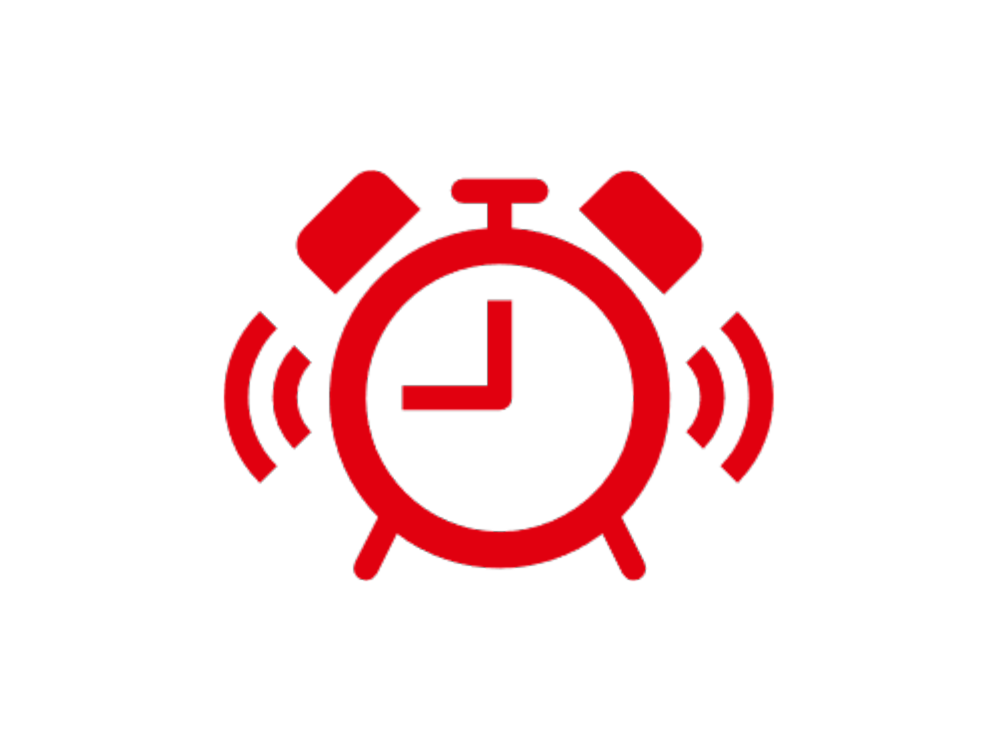 alarm clock pictogram