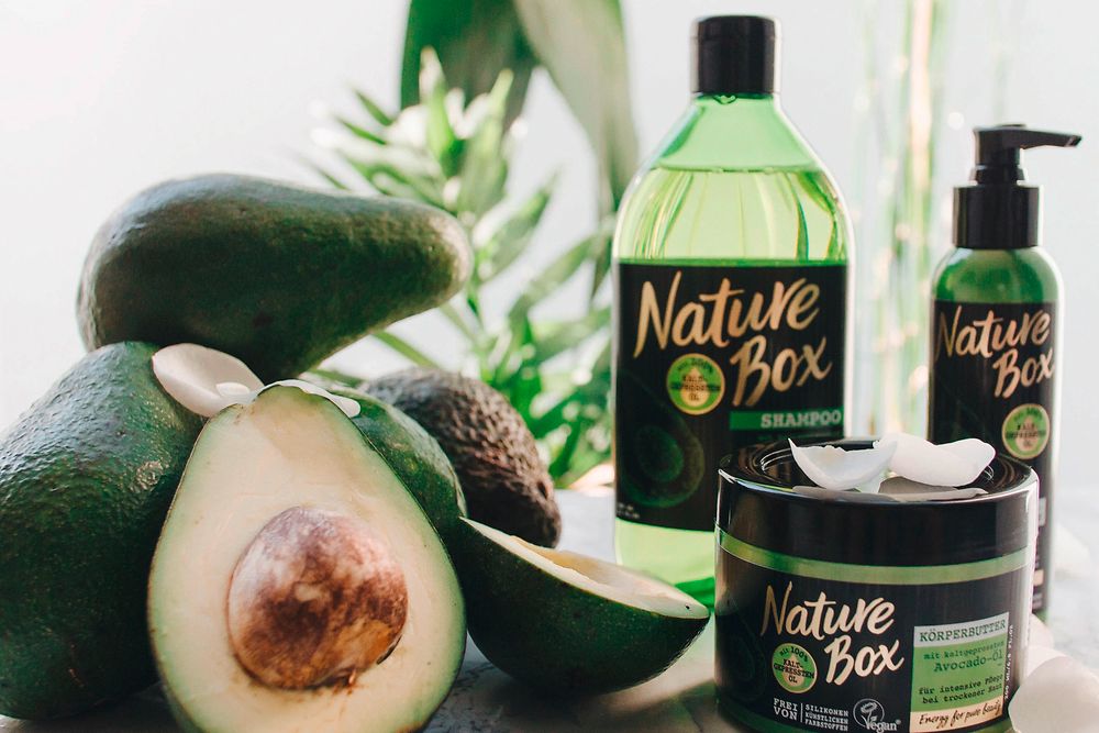 Packaging sostenibile per i prodotti Nature Box di Henkel.