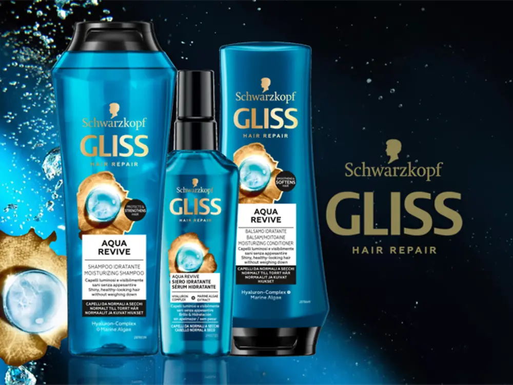 shampoo balsamo siero Gliss Aqua Revive