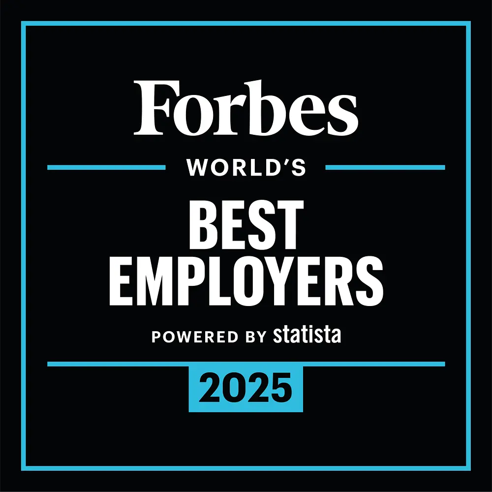 Logo del premio “World's Best Employers” di Forbes.