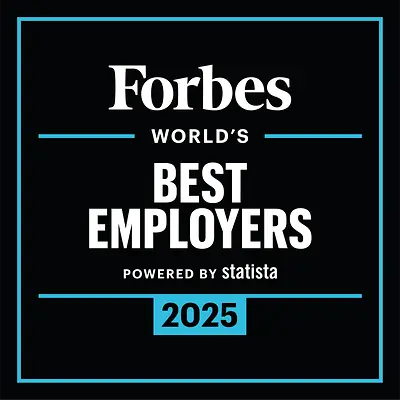 Logo del premio “World's Best Employers” di Forbes.