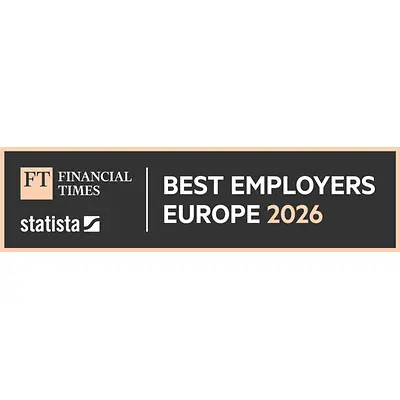 Logo del premio “Best employers Europe 2026”