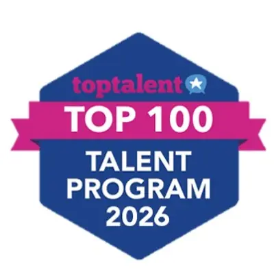 Logo del premio Top 100 Talent Program 2026.