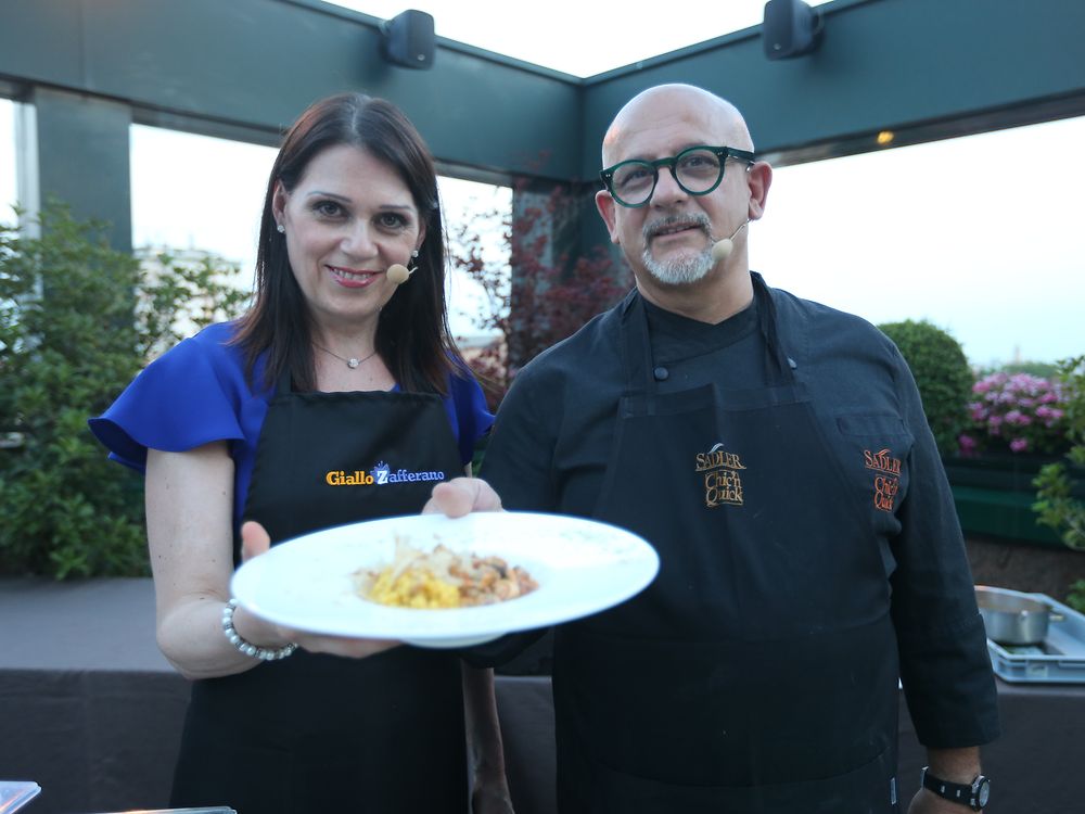 La blogger Sonia Peronaci e lo Chef pluristellato Claudio Sadler insieme a Tinto di Radio