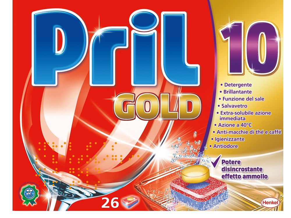 Pril 10 Gold, confezione da 26 tabs