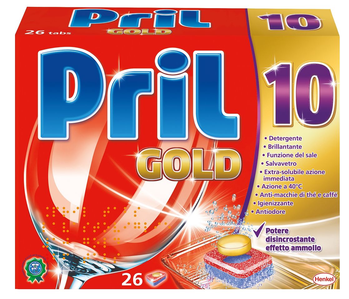 Pril 10 Gold, confezione da 26 tabs