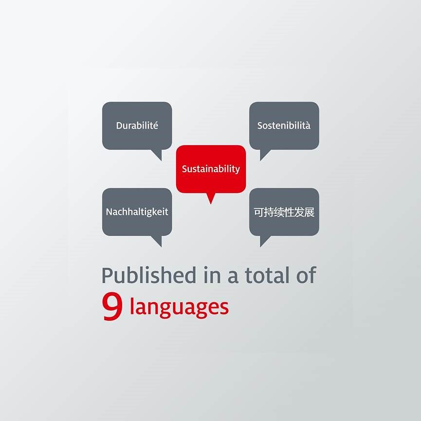 Sustainability Report in 9 languages
