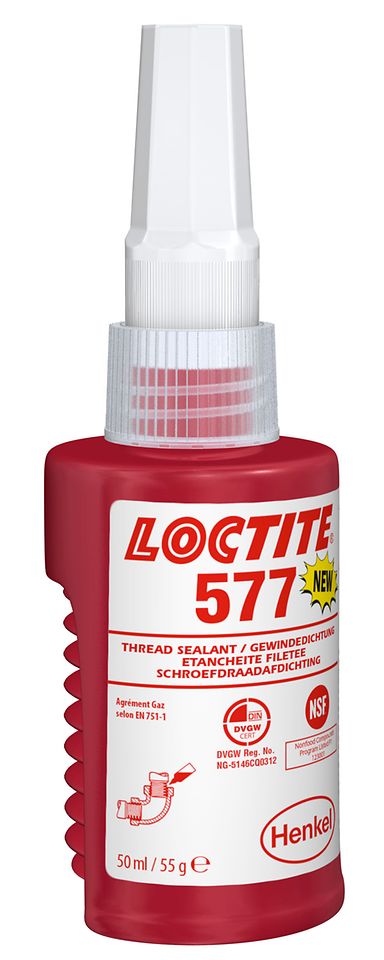 Loctite 577 è disponibile in diversi formati e volumi.