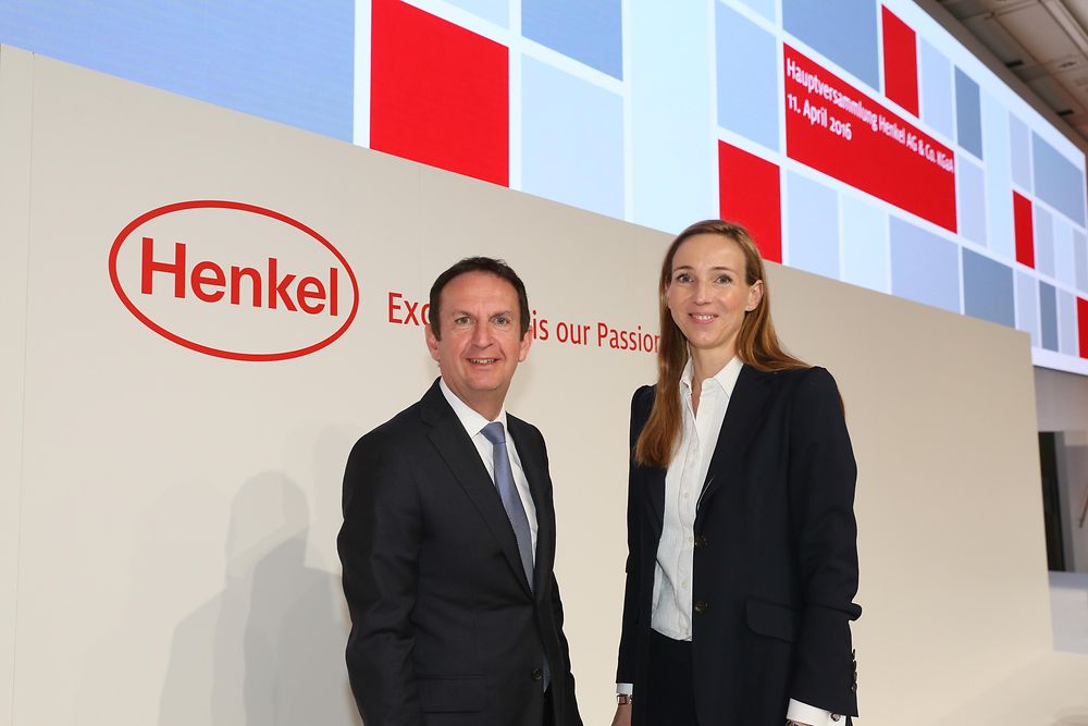 CEO Hans Van Bylen and Dr. Simone Bagel-Trah, Chairwoman of Henkel’s Supervisory Board