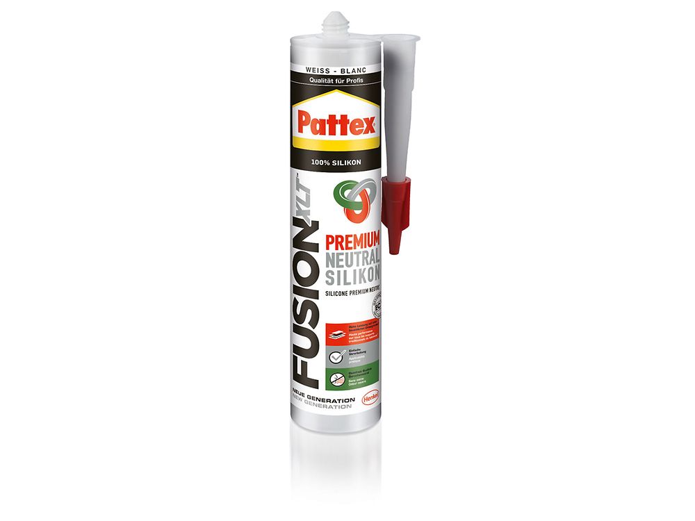
Pattex FUSIONXLT, the innovative oxime-free technology from Henkel, offers high user safety combined with optimum adhesion on virtually all substrates.
